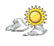 Partly cloudy