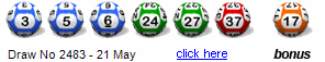 Draw: 2483 - 3,5,6,24,27,37, bonus 17